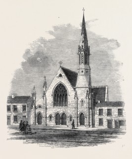 CONGREGATIONAL BICENTENARY MEMORIAL CHURCH IN COURSE OF ERECTION AT DARLINGTON