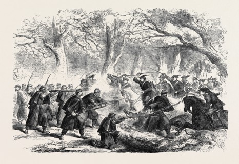 THE CIVIL WAR IN AMERICA: SKIRMISH NEAR FALL'S CHURCH, VIRGINIA, DECEMBER 21, 1861