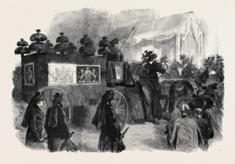 THE FUNERAL OF HIS LATE ROYAL HIGHNESS THE PRINCE CONSORT: THE HEARSE APPROACHING ST. GEORGE'S