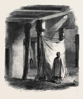 INTERIOR OF AN ABYSSINIAN CHURCH AT CHAFFA, NEAR SENAFE, 1868