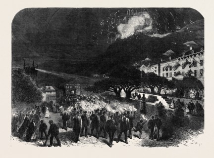 REJOICINGS AT GREAT MALVERN, IN HONOUR OF THE MARRIAGE OF EARL BEAUCHAMP, 1868