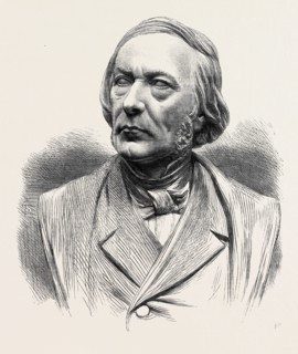 BUST OF THE LATE VICTOR COUSIN, BY A. MUNRO, PRESENTED TO THE INSTITUTE OF FRANCE, 1868