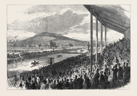 THE ROYAL ARTILLERY STEEPLECHASE AT WOOLWICH, 1868