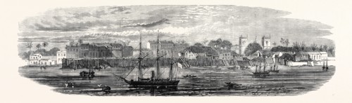 THE TOWN OF CAMETA, IN PARA, SOUTH AMERICA, 1868