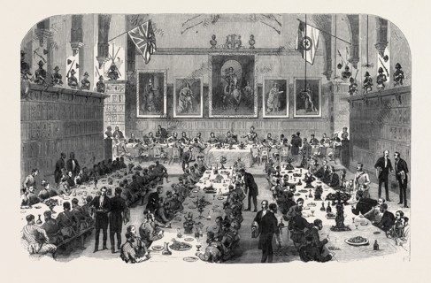 DINNER GIVEN BY THE INNS OF COURT VOLUNTEERS TO THE UNIVERSITIES CORPS, 1868