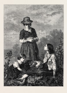 "THE RIVAL PETS," BY E. CASTAN, IN THE EXHIBITION AT THE FRENCH GALLERY, PALL MALL, 1868