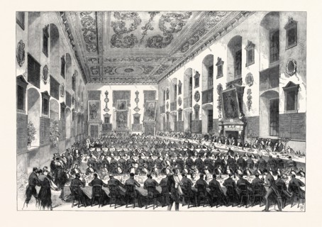 THE PRINCE OF WALES DINING AT ST. BARTHOLOMEW'S HOSPITAL, 1868