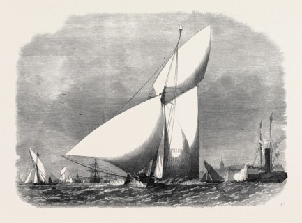 OPENING OF THE YACHTING SEASON: MATCH OF THE ROYAL THAMES YACHT CLUB, THE FIONA WINNING AT