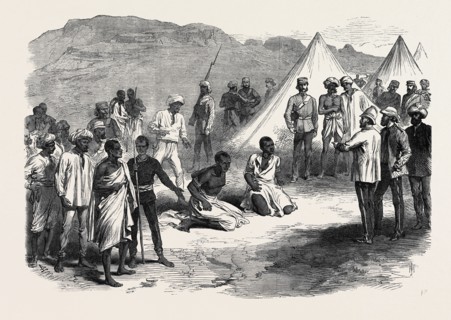 THE WAR IN ABYSSINIA: TRIAL OF TWO NATIVES FOR STEALING COMMISSARIAT STORES, 1868
