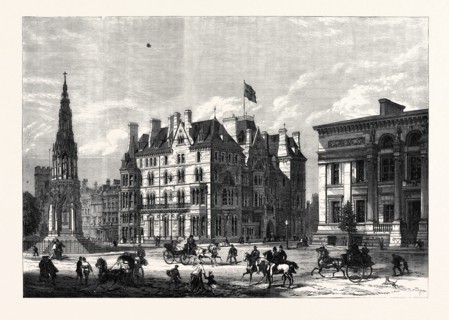 THE MARTYRS' MEMORIAL, TAYLOR INSTITUTION, AND RANDOLPH HOTEL, OXFORD, 1868