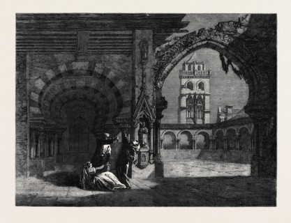 SCENE FROM BALFE'S OPERA, "BIANCA, THE BRAVO'S BRIDE," AT COVENT GARDEN THEATRE