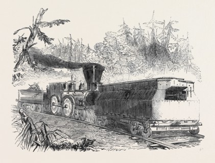 IRON CAR BATTERY ON THE PHILADELPHIA RAILWAY, 1861; RAILROAD BATTERY; THE DETERMINATION OF THE