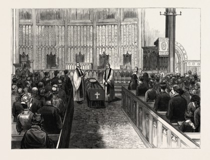 NEW YORK: FUNERAL OF THE LATE MARSHALL O. ROBERTS, IN CALVARY P. E. CHURCH, FOURTH AVENUE,