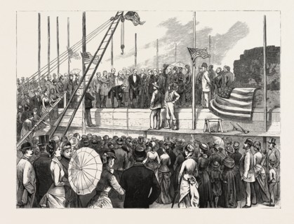 NEW YORK: LAYING THE CORNER-STONE OF THE NEW INSTITUTION FOR THE IMPROVED INSTRUCTION OF DEAF