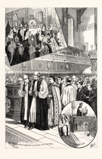 NEW YORK: OPENING SERVICES OF THE PROTESTANT EPISCOPAL TRIENNIAL CONVENTION IN ST. GEORGE'S CHURCH