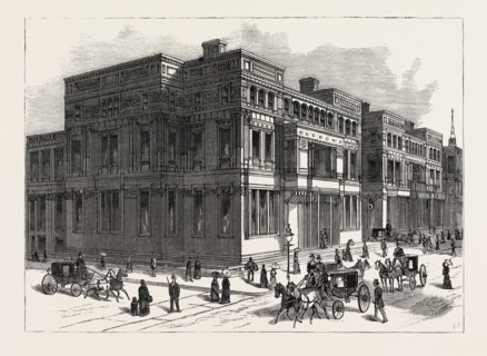 GLIMPSES OF THE ARCHITECTURAL PROGRESS OF NEW YORK CITY. THE VANDERBILT PALACES ON FIFTH AVENUE,