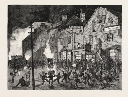 NEW YORK: AFTER THE CLOSING OF THE POLLS; DEMONSTRATIONS OF YOUNG AMERICA IN THE SIXTH WARD