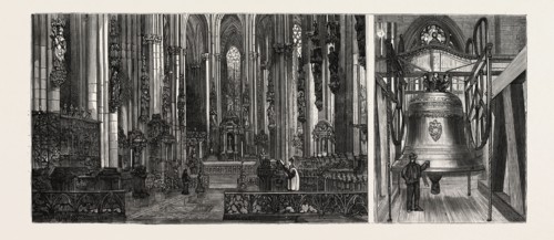 THE COMPLETION OF THE COLOGNE CATHEDRAL, GERMANY. KÃñLNER DOM. THE CHOIR AND HIGH ALTAR AND THE