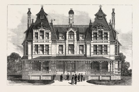 PENNSYLVANIA: THE HOME FOR INCURABLES, PHILADELPHIA, FROM THE PLANS OF W.G. HALE, ARCHITECT