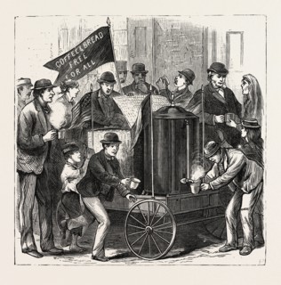 NEW YORK: FREE SERVICE OF COFFEE AND BREAD
