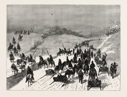 MONTANA: HOSTILE INDIANS UNDER CHIEF GALL, OF SITTING BULL'S BAND, ON THEIR WAY TO THE POPLAR CREEK