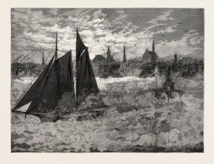 NEW YORK: SINGULAR SCENE ON THE NORTH RIVER, ON THE MORNING OF DECEMBER 30TH, WITH THE THERMOMETER