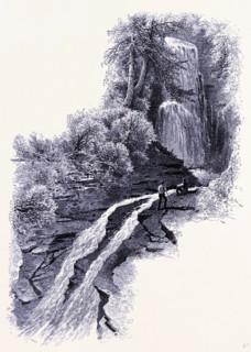 Silver waterfall, Sage's Ravine, United States of America