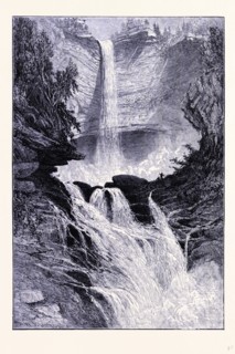 The waterfall of Catskills, United States of America