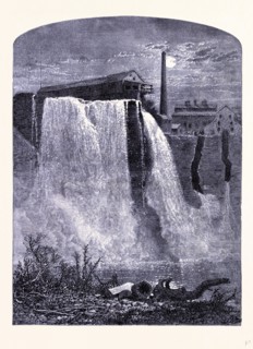 Upper Falls in Genesee Valley Park, United States of America