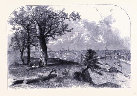 Cleveland seen from Scrantons Hill, United States of America