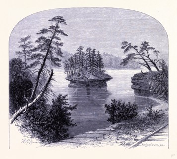 Lone Rock, Wisconsin River, United States of America