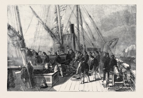 PRACTISING ON BOARD H.M. GUN BOAT "STARLING"