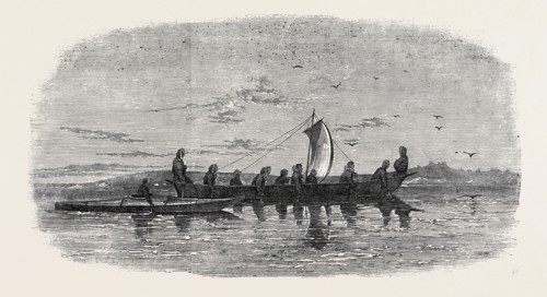 SKIN BOATS USED BY THE NATIVES OF POINT BARROW