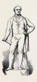 BRONZE STATUE OF THE LATE SIR ROBERT PEEL, JUST ERECTED AT THE WEST END OF CHEAPSIDE