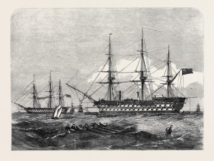 "THE NILE" EXERCISING IN GENERAL QUARTERS, BALTIC FLEET