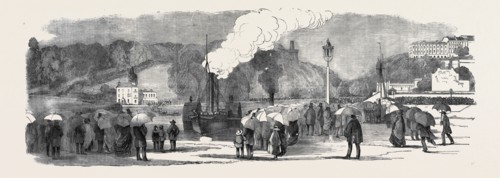 FUNERAL OF THE LATE LORD RAGLAN: ARRIVAL OF "THE CARADOC" AT CUMBERLAND BASIN, CLIFTON