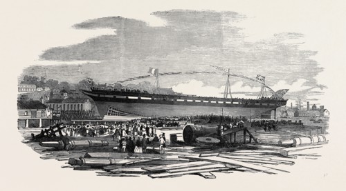LAUNCH OF "THE ARAXES" AT BRISTOL