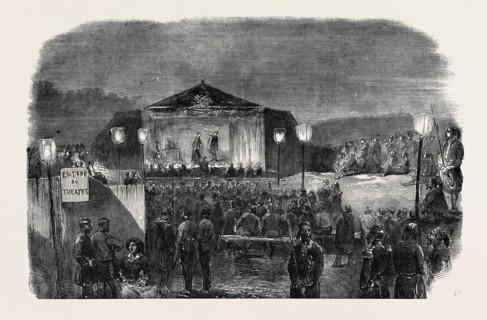 "THEATRE DES ZOUAVES," IN THE FRENCH CAMP, BEFORE SEBASTOPOL