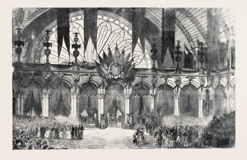 RECEPTION OF HER MAJESTY AT THE STRASBOURG RAILWAY STATION, AT PARIS