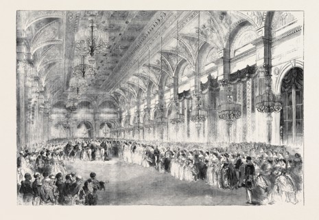 HER MAJESTY'S VISIT TO FRANCE. GRAND BALL AT THE HOTEL DE VILLE