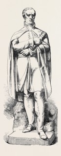 MARBLE STATUE OF THE LATE DUKE OF WELLINGTON, BY NOBLE. JUST ERECTED AT THE EAST INDIA HOUSE.