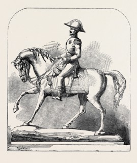 THE PARIS UNIVERSAL EXHIBITION: SILVER STATUETTE OF NAPOLEON III