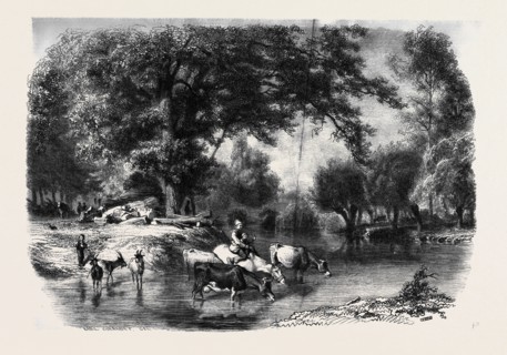 A LANDSCAPE IN TOURAINE, BY K. GIRARDET; Un Paysage en Touraine, par K. Girardet
