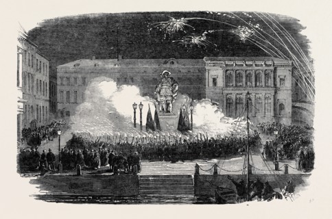 GRAND FETE AT GOTHENBURG, CELEBRATION OF THE FALL OF SEBABTOPOL, TORCHLIGHT PROCESSION AROUND THE