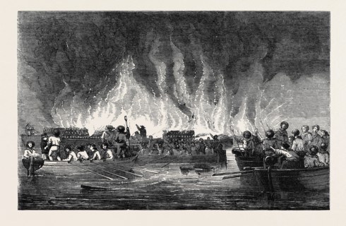 DESTRUCTION OF RUSSIAN VESSELS AT OLD SALIS.