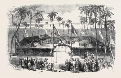 COMMENCEMENT OF THE PERNAMBUCO RAILWAY, ON THE ISLAND OF NOGUEIRA