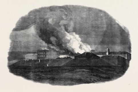 THE SIEGE OF SEBASTOPOL, DESTRUCTION OF THE SOUTHERN PART OF THE LARGE BARRACKS