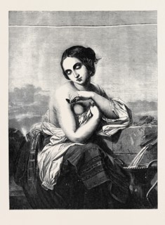 "ITALIAN GIRL AT A FOUNTAIN" PAINTED BY DE KEYSER