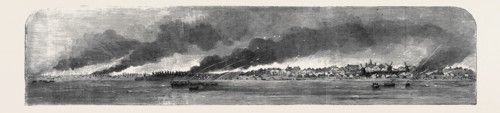DESTRUCTION OF RUSSIAN STORES AT GHEISK, IN THE SEA OF AZOFF