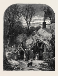CHRISTMAS EVE, THE COTTAGER'S RETURN FROM MARKET